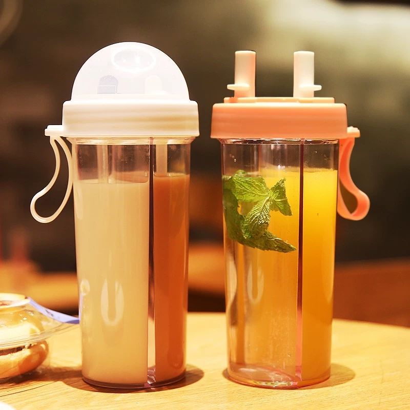 Double Drink Cup Water Bottle