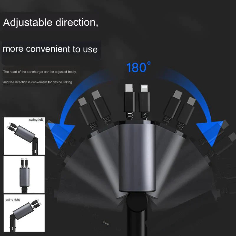 4 in 1 retractable charger